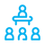 Icon of person training 3 people