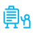 Icon of person onboarding