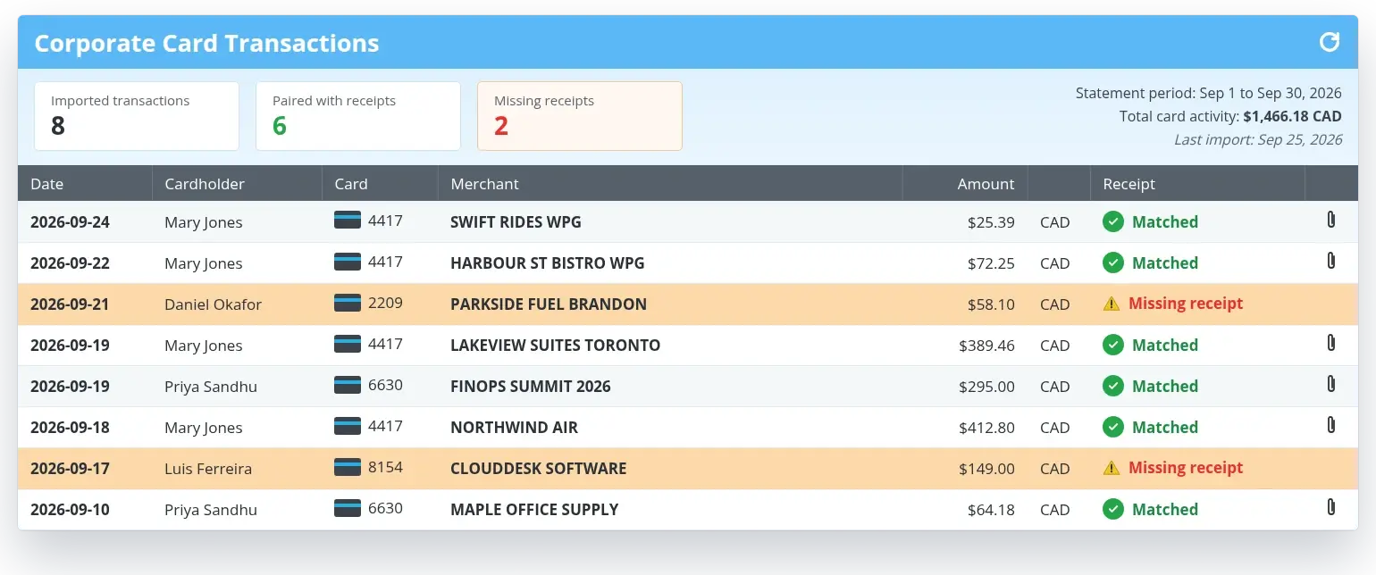 card-receipt-management
